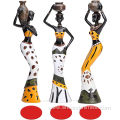 African Tribal Girl Figurine Statue for Decorative Use